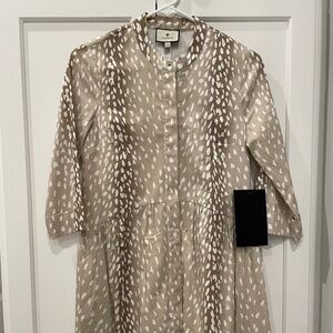 Tuckernuck Antelope Royal shirt dress - size XXS (NWT)